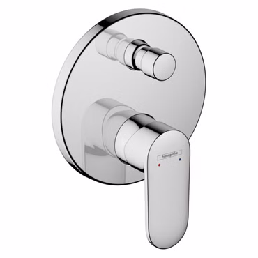Duschset mit Hansgrohe Vernis Blend Unterputz Wannen-/Duschmischer iBox universal Chrom rund und Aloni Regendusche Handbrause Duschschlauch Brausearm Deckenanschluss Wandanschlussbogen