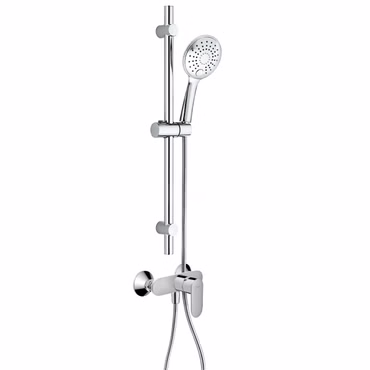 Dusch Set mit Hansgrohe Vernis Blend Einhebel Brausemischer und Belvit Slim Handbrause chrom
