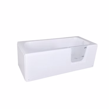 BELVIT Seniorenbadewanne 170 cm Rechteck Badewanne mit Einstieg