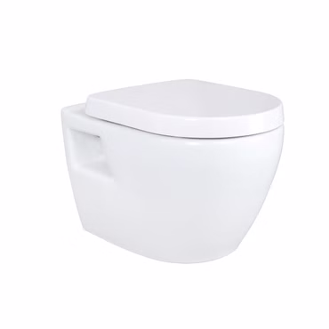 BELVIT WC Komplettset mit Hänge-WC Bidet Vorwandelement 75-82 cm Softclose Deckel Weiß Drückerplatte