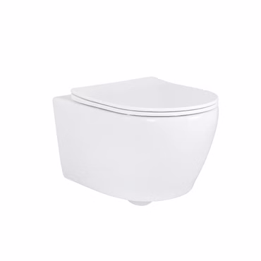 BELVIT WC Komplettset Hänge-Dusch-WC Bidetfunktion mit Vorwandelement 75-82 cm Slim Soft-Close Deckel Drückerplatte Weiß