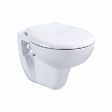 BELVIT WC Komplettset Hänge-WC mit Bidet Vorwandelement 75-82 cm Softclose Deckel Drückerplatte Weiß