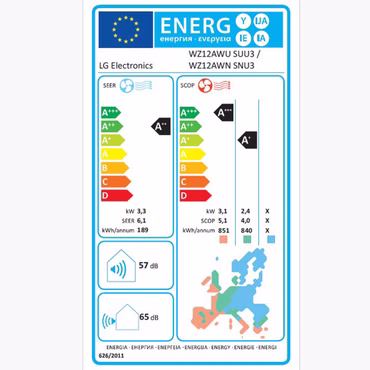 LG Standard WiFi Pro Single-Split Klimaanlage 3,5 kW R32 WLAN Inverter Wandklimaanlage Kühlen & Heizen A++