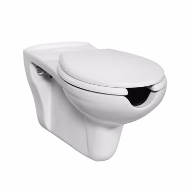 Creavit WC Komplett-Set barrierefrei, Hänge-WC, Soft-Close Sitz, mit Geberit Duofix Basic Vorwandelement & Geberit Drückerplatte