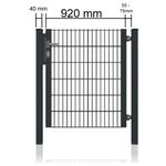 Gartentor offen 920 mm Maße Details für 920 mm breite