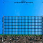 Gartenzaun Höhe 1230 mm Doppelstabmattenzaun Anthrazit 1230 mm