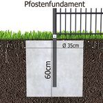 Pfostenfundament Beton Fundament für Gartenzaunpfosten