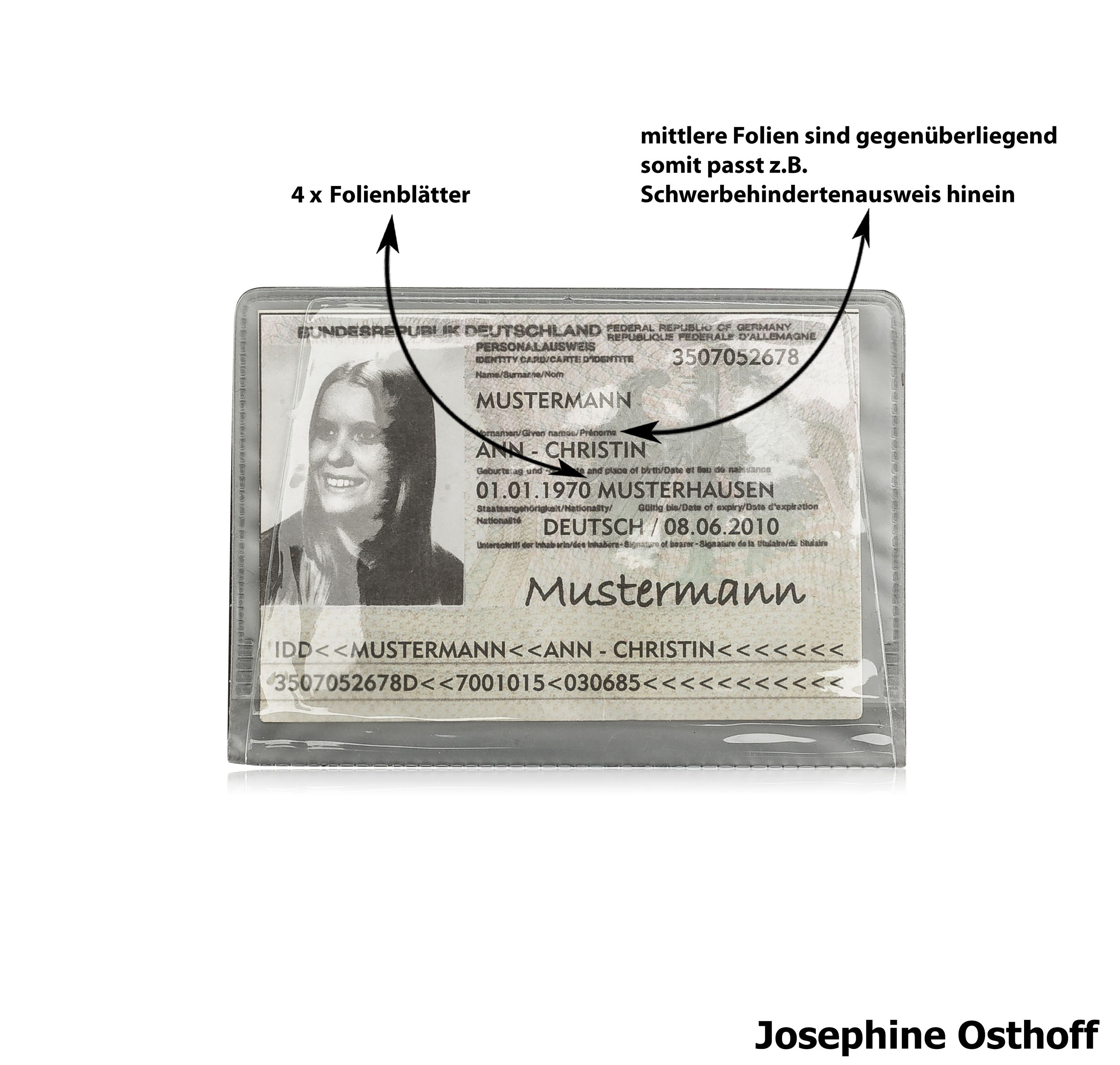 Josephine Osthoff FOLIENBÜCHLEIN transparent