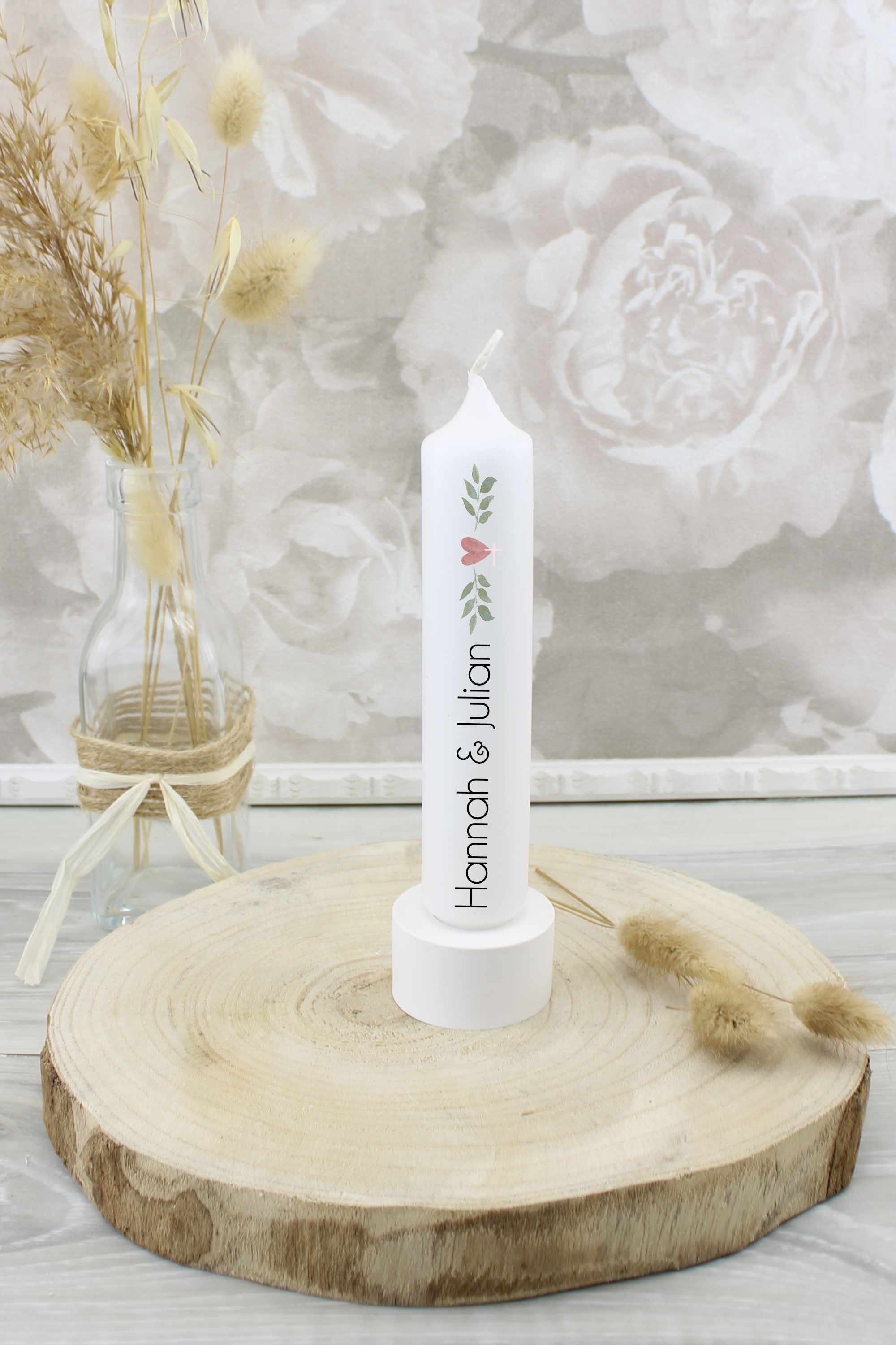 Gastgeschenk Stabkerzen zur Hochzeit 