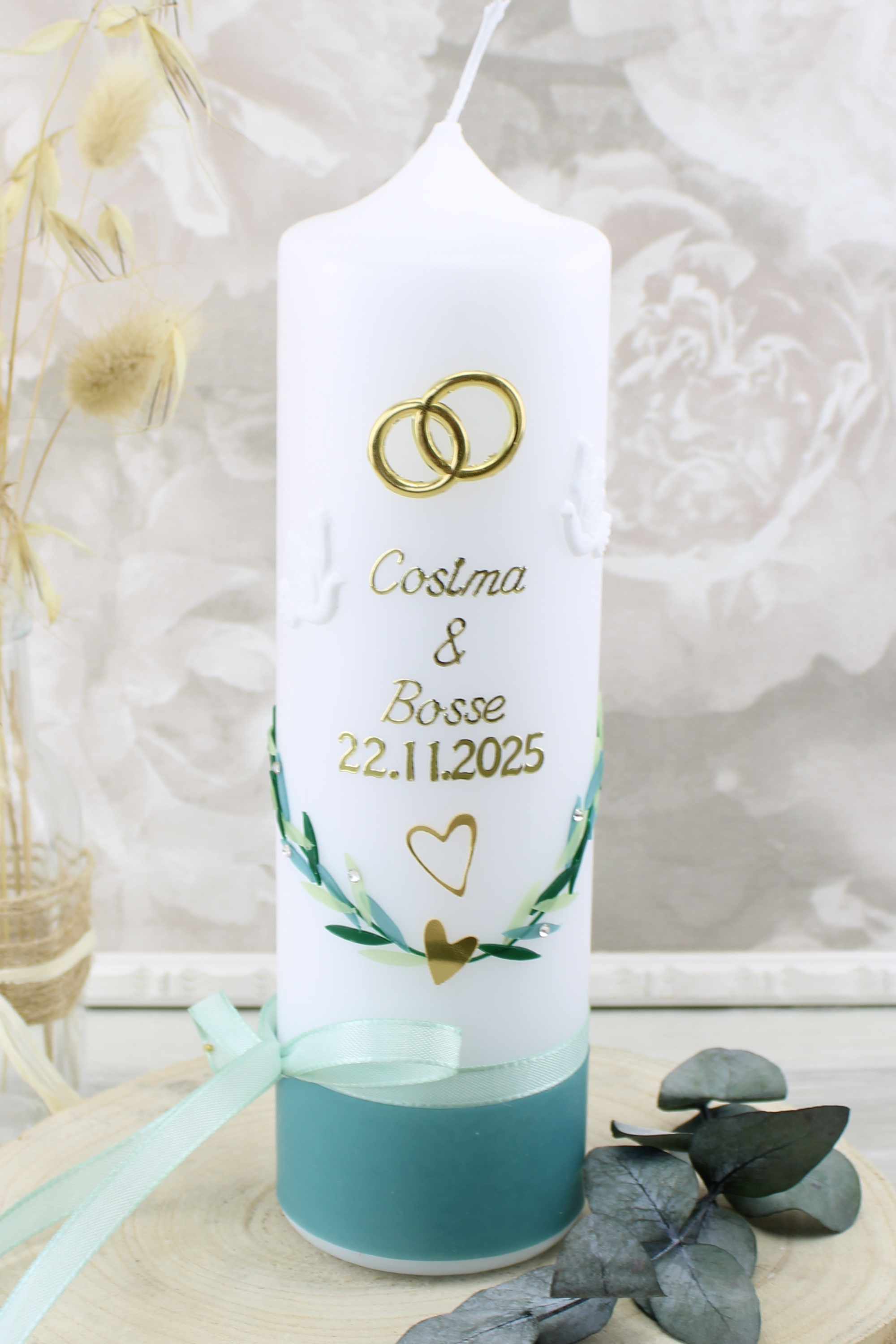 Hochzeitskerze Cosima und Bosse 2815