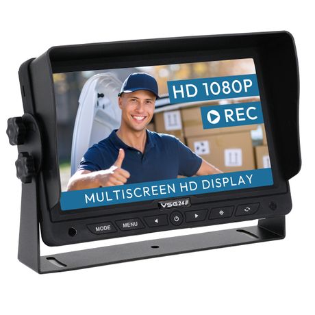 7"  Rückfahrmonitor MULTISCREEN HD 1080P QUAD RM-13161