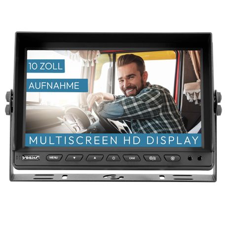 10" Rückfahrmonitor MULTISCREEN XL HD für 8 Kameras - 13165
