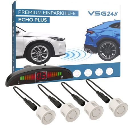 Display Premium FRONT-Einparkhilfe Weiß PDC-22128