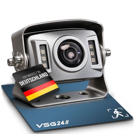 DETECT VISION HD-Auflösung Rückfahrkamera, Personenerkennung, 155° & IP69K RV-23104