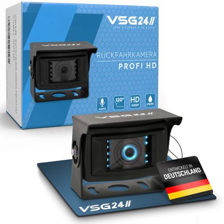 Rückfahrkamera PROFI HD | Stoßfest & Erschütterungsresistent HD-1080P Auflösung IP69K RV-23563