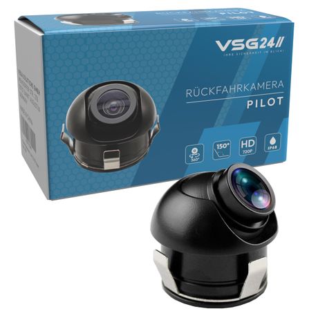 Rückfahrkamera PILOT HD | Mini-HD Kamera 18,5 cm im Ø für PKW und Anhänger IP68
