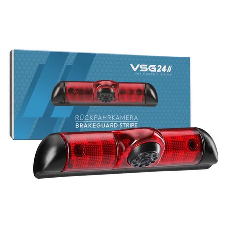 Rückfahrkamera BRAKEGUARD STRIPE | HD 1080P Rückfahrkamera Kleintransporter RV-23593