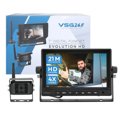 7" FUNK-Set EVOLUTION HD | Wohnmobil & LKW bis 21 Meter  RVS-24145