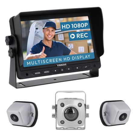 7" Rückfahrkamera Set IP69K | PRO-Expert | NAVIGATOR 1080P HD Set MULTISCREEN RVS-24530