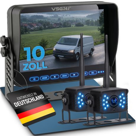 10" FUNK-Set ELEMENT WIRED HD | mit 2 Kameras | Wohnmobil & LKW bis 21 Meter  RVS-24676