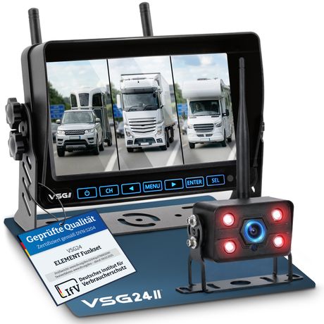7" FUNK-Set ELEMENT WIRED PRO HD | Wohnmobil & LKW bis 25 Meter  RVS-24771