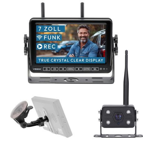 7" FUNK-Set ELEMENT WIRED PRO HD | Wohnmobil & LKW bis 25 Meter  RVS-24771