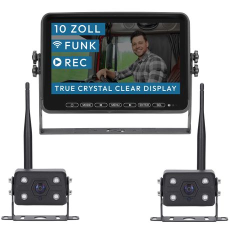 10" FUNK-Set ELEMENT WIRED PRO HD XL | mit 2 Kameras | Wohnmobil & LKW bis 25 Meter  RVS-24776
