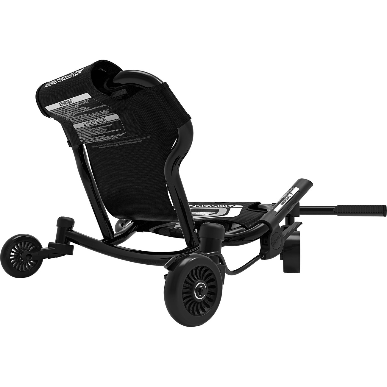 Roter EzyRoller Drifter X Drift Trike frontal mit tiefer Sitzposition und Schlängel-Lenkung