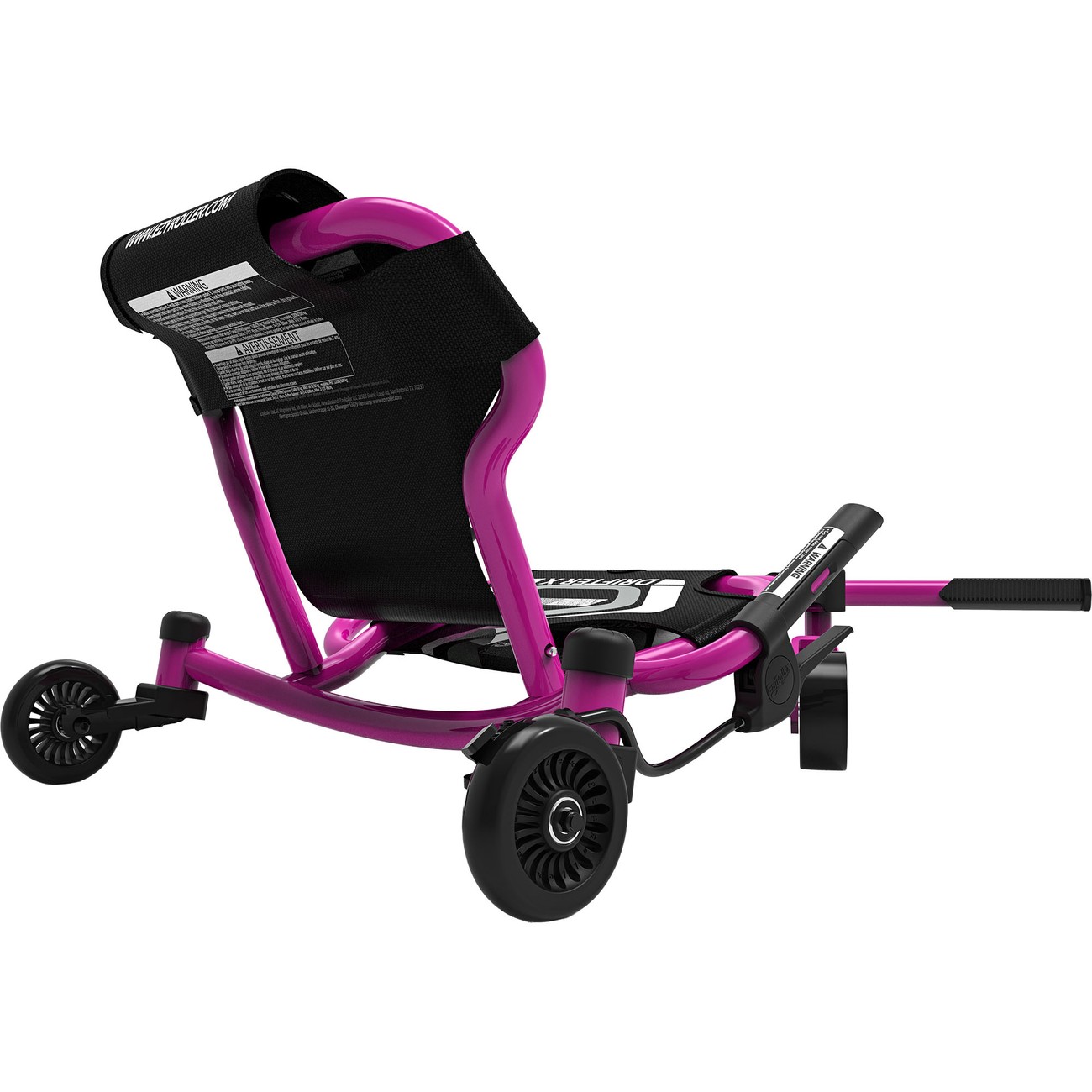 Roter EzyRoller Drifter X Drift Trike frontal mit tiefer Sitzposition und Schlängel-Lenkung