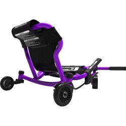Rückansicht lila Drifter X GoKart mit breiter Drift-Hinterachse