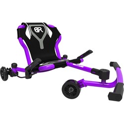 Blauer EzyRoller Drifter X lila Lila EzyRoller Drifter X GoKart frontal mit niedriger Sitzposition