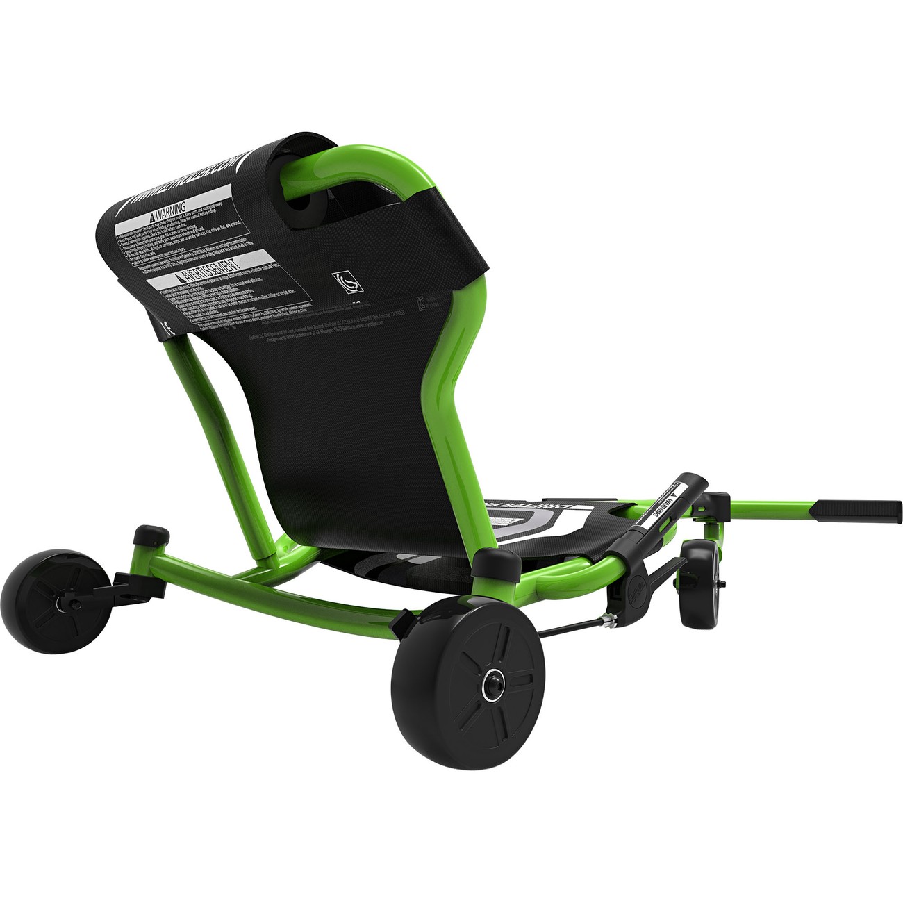 EzyRoller Drifter Pro X rot Roter EzyRoller Drifter Pro X Motorikfahrzeug frontal mit aktivem Schlängelantrieb für große Fahrer