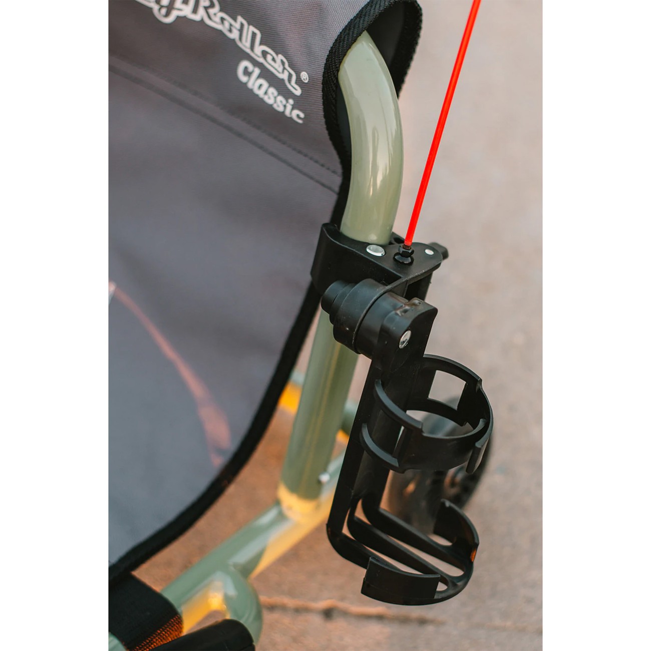 EzyRoller Flaggenhalter Flagge Fahne Wimpel Flaschenhalter Getränkehalter Trinkflaschenhalter Sicherheitswimpel Sicherheitsflagge Zubehör Set, Farbe: schwarz
