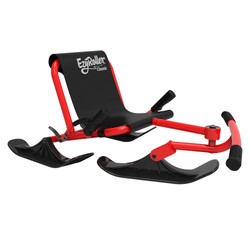 EzyRoller Classic mit Snow Kit Komplettset Rotes Kinderfahrzeug EzyRoller Classic inklusive Snow Kit Kufen – Trike für Schnee, Asphalt und Spielparcours