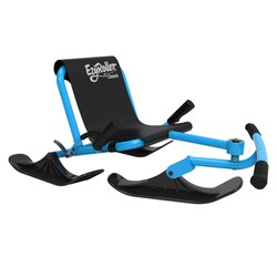 EzyRoller Classic mit Snow Kit Komplettset Blaues EzyRoller Classic Trike inklusive Snow Kit Kufen – Kinderfahrzeug und Bewegungsspielzeug für drinnen und draußen