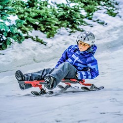 EzyRoller Classic mit Snow Kit Komplettset EzyRoller Classic Kinderfahrzeug Lila mit Snow Kit – Trike für Winter- und Sommerfahrten, Dreiradscooter für Kinder