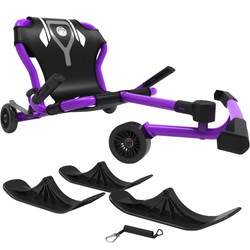 EzyRoller Classic X mit Snow Kit Komplettset lila EzyRoller Classic X Kinderfahrzeug Lila mit Snow Kit – Trike, Dreiradscooter und Gokart für Schnee- und Asphaltfahrten