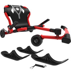 EzyRoller Classic X mit Snow Kit Komplettset rot EzyRoller Classic X Kinderfahrzeug Rot mit Snow Kit – Trike, Dreiradscooter und Gokart für aktive Kinder
