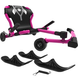 EzyRoller Classic X mit Snow Kit Komplettset pink Pinkes EzyRoller Classic X + Snow Kit – Drift Trike, Kinderfahrzeug und Bewegungsspielzeug für draußen