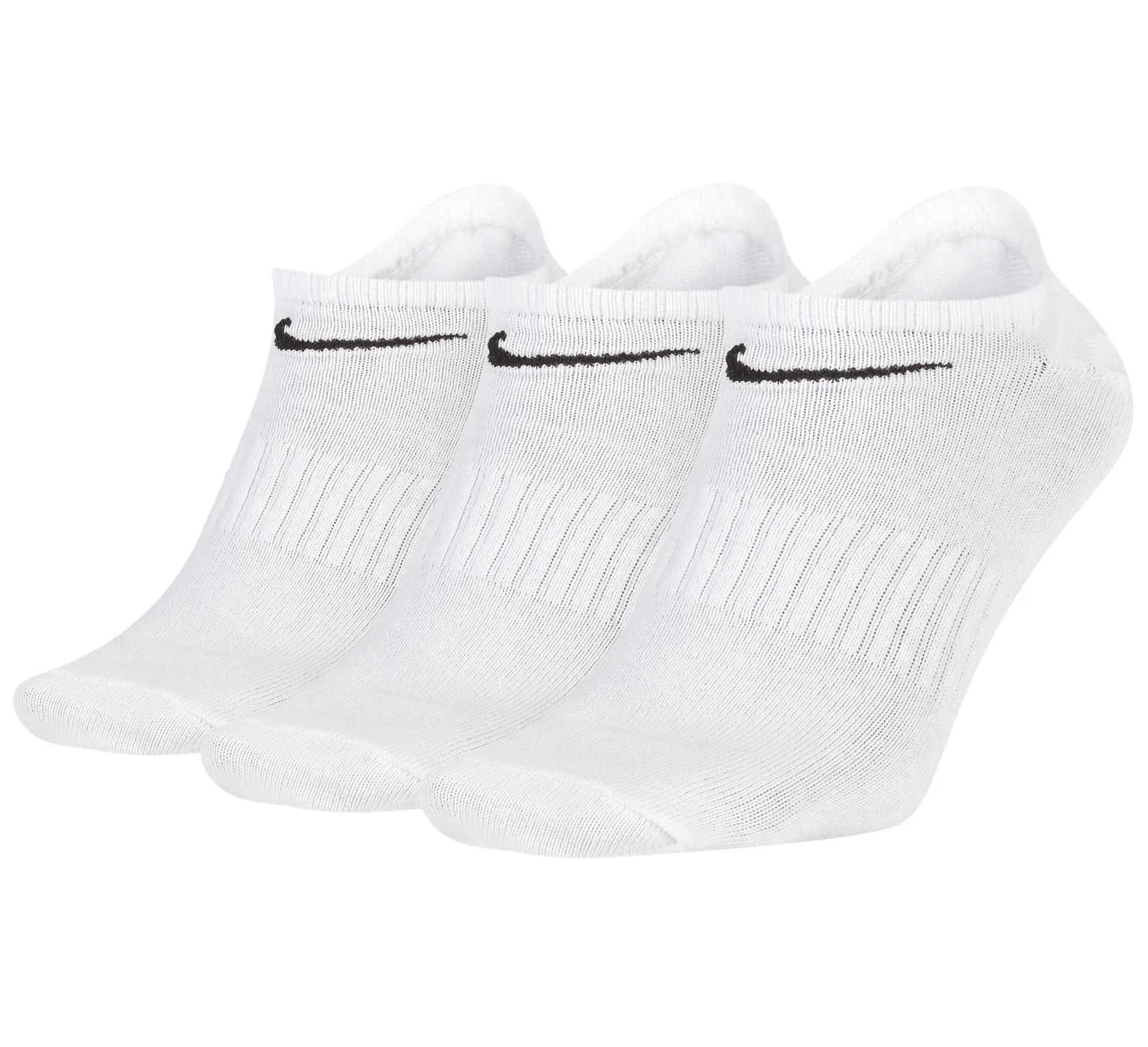 Nike Unisex Everyday Lightweight No-Show Socken 3er-Pack - SX7678 100 weiss  