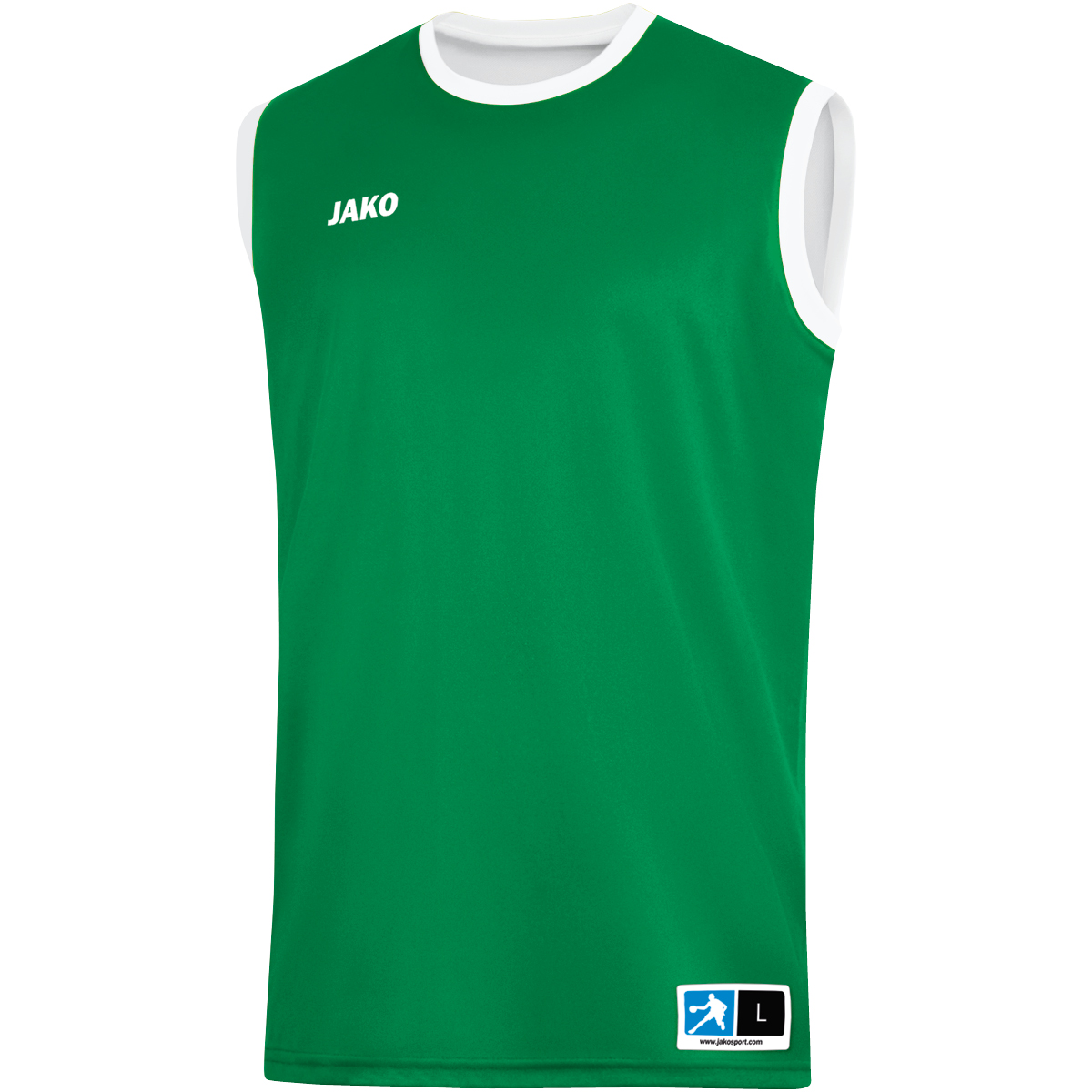 JAKO Unisex Wendetrikot Change 2.0 sportgrün/weiß