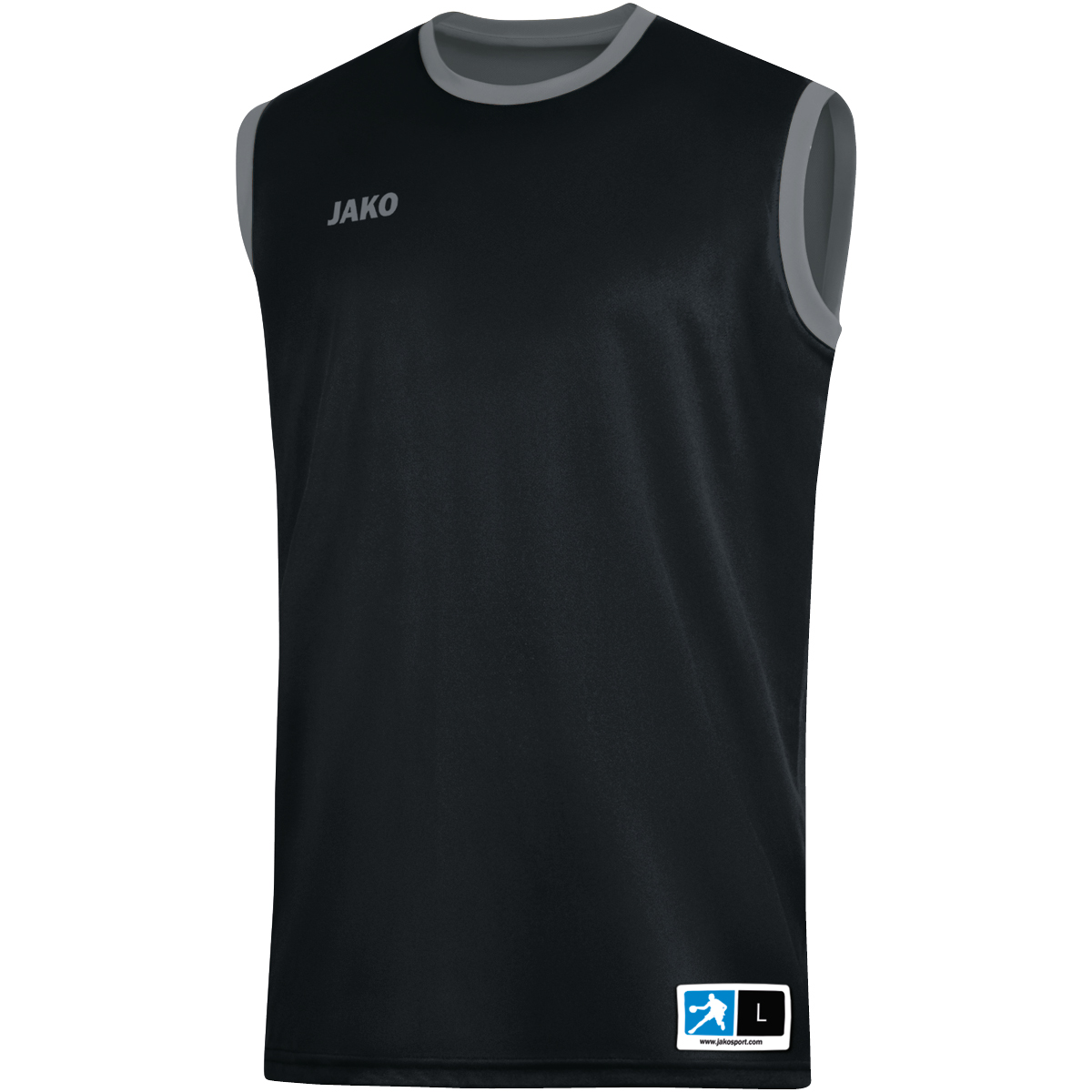 JAKO Unisex Wendetrikot Change 2.0 schwarz/steingrau