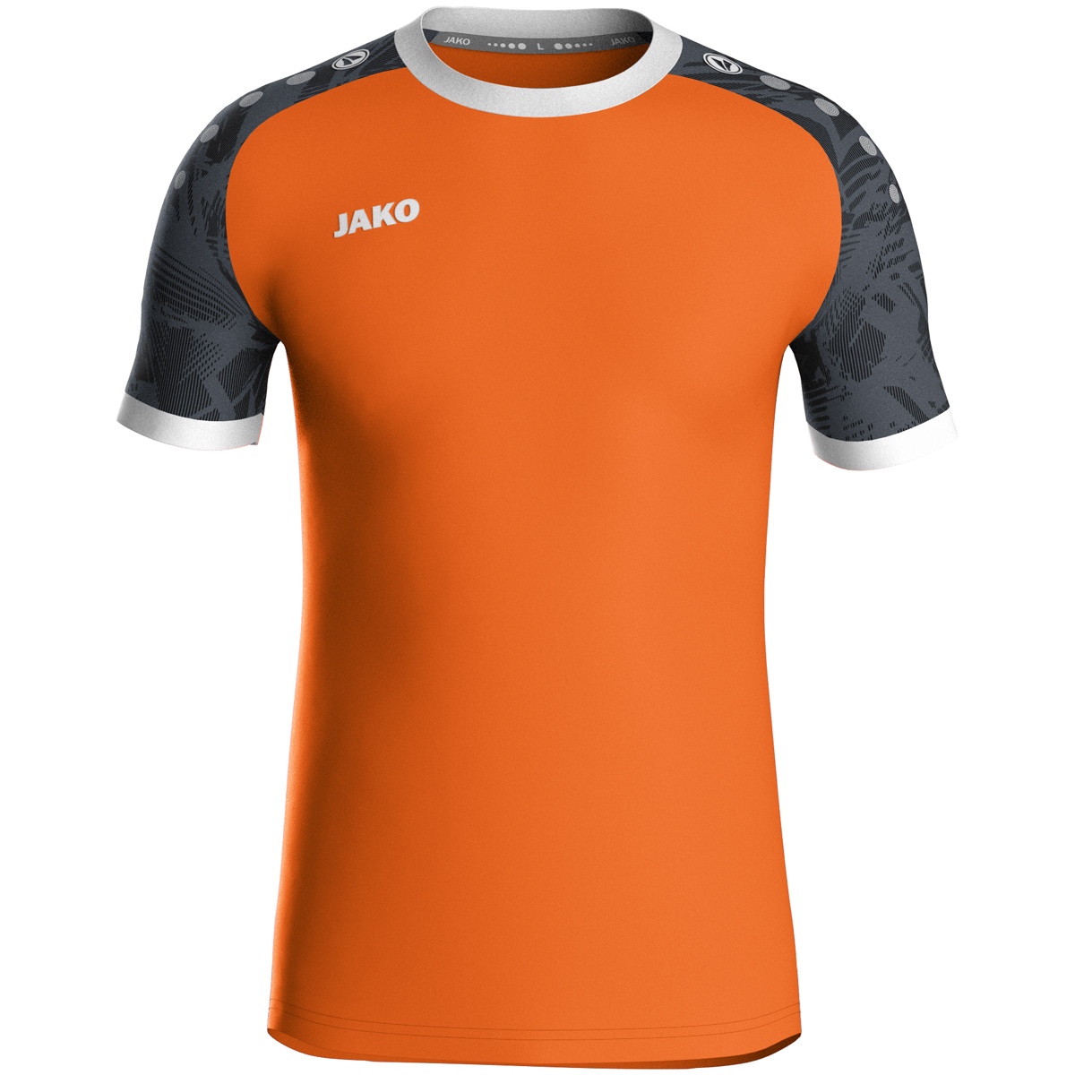JAKO Kinder Trikot Iconic KA neonorange/schwarz