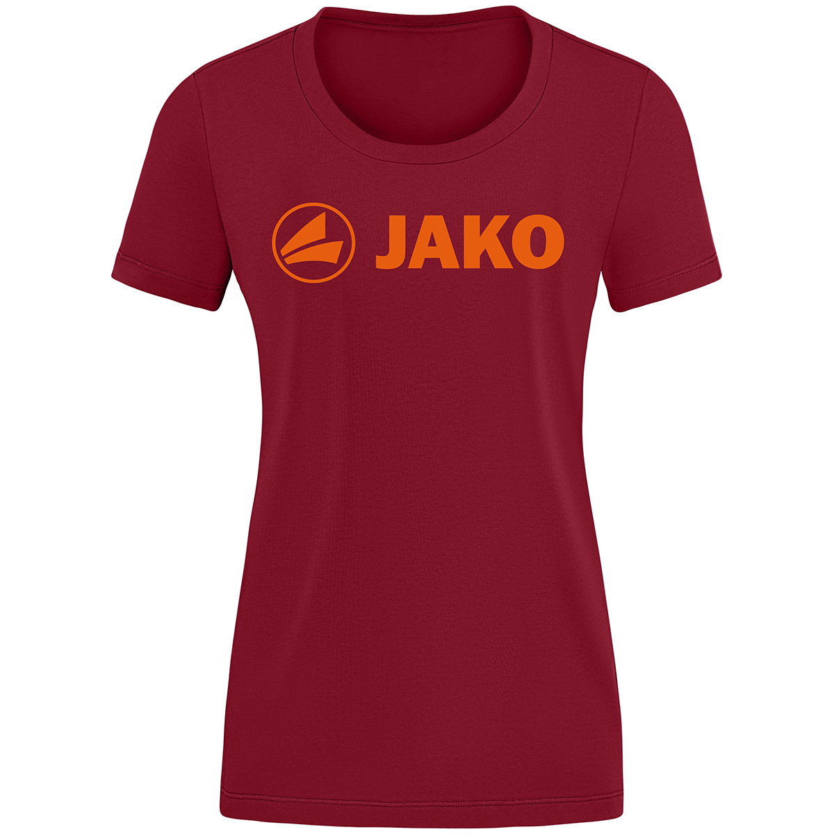JAKO Kinder T-Shirt Promo weinrot/neonorange