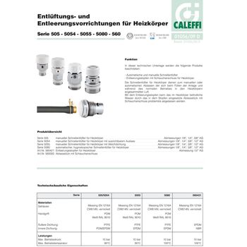 Simplex Entlüftungsstopfen für Heizkörper Entlüfter 1/2, drehbar F10714 Simplex Entlüftungsstopfen für Heizkörper Entlüfter 1/2, drehbar F10714