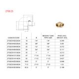 2 Stück Messing Winkel 90° 1 Zoll AG/IG – Rohrw Produktbild-Vorschau 2