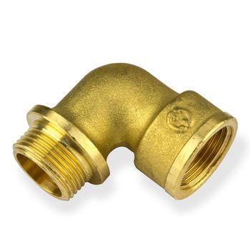 Messing 90° Winkel-Schlauchanschluss 3/8″ AG X 14 Mm – 2 Stück, Korrosionsfest, Für Wasser, Öl & Luft Messing Schlauchwinkel 90