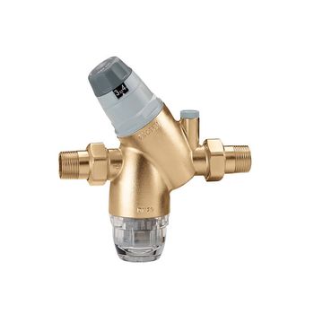 Produktbild von Druckminderer Wasser 3/4 Zoll – Mit Manometer & Edelstahlfilter – Messing, 0,1–0,8 MPa, Für Hauswasserfilter & Co.