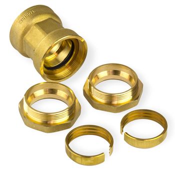 Gerade Verschraubung R 3/8-10x8mm, Messing vernickelt | DA144715