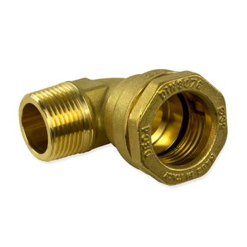 2er-Set Messing-Winkelverschraubung 90° – 1/2 Zoll (DN15) IG/AG, Mit Silikon-O-Ring, Für Wasser & Heizung